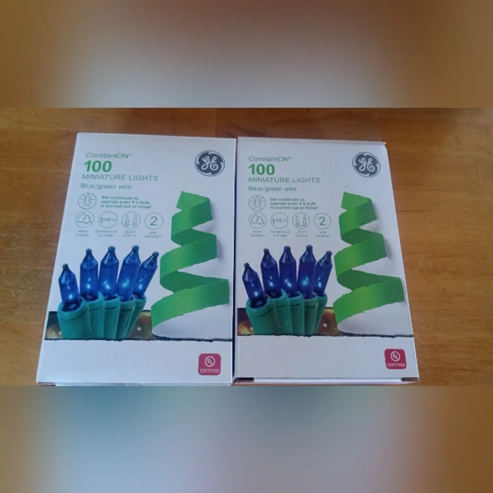 Blue and Green Miniature Party Lights